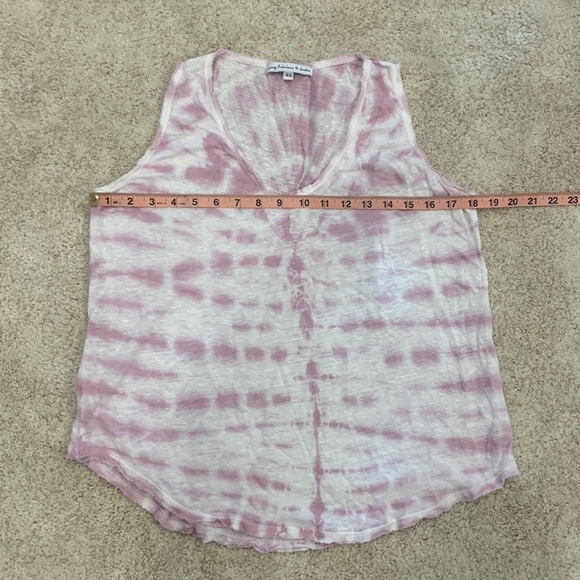 Young Fabulous & Broke Linen YFB Purple Tie Dye Tank Top - Picture 9 of 14